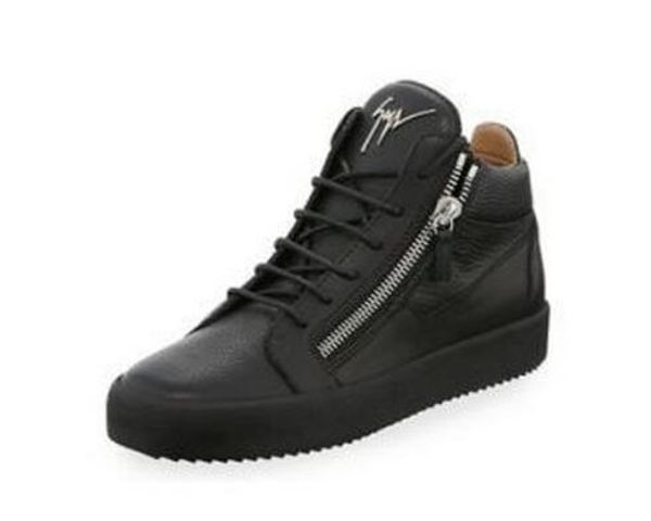 

НОВЫЙ 2019 Высокое качество Zanotti Zipper черный красный белый кожаный высокий верх для повседневной обуви, модные мужчины, женщины, кроссовки размер 36-47 Бесплатная доставка