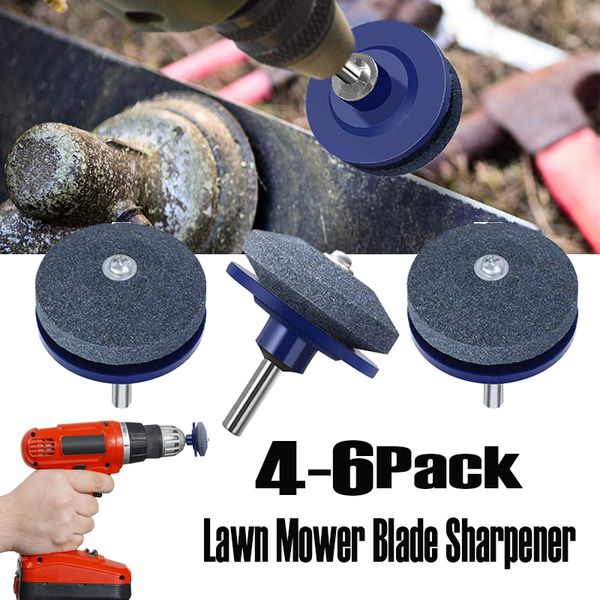 

4-6 pack lawnmower blade sharpener lawn mower sharpener for power drill hand drill