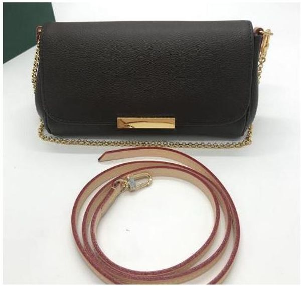 

designer women classic favorite bag mm pm real leather pochette shoulder bags handbag clutches removable chain 26cm large volume m40718