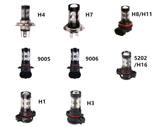 

newautomobile led fog lamp 90059006 h10 50w 10led 2835 6500k anti fog lamp headlamp