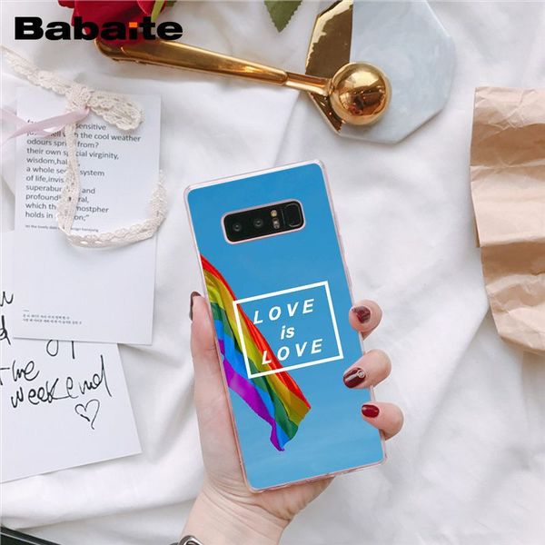 

babaite гей лесбийская lgbt радуга pride art чехол для телефона samsung galaxy s8 s7 края s10 plus s10e s10lite s6 s9plus