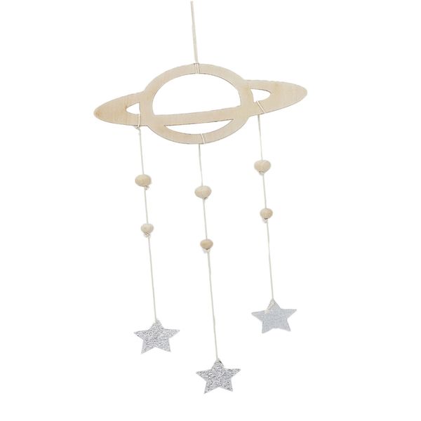 

nordic cloud raindrop star kids room nursery wood wall hanging home decor