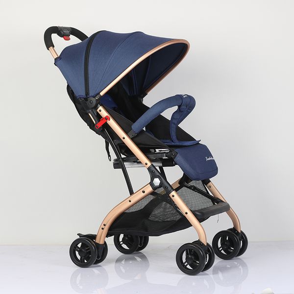 

abdo 2019 new baby light folding umbrella stroller car sit or lie high ultra-light portable foldable on the airplane