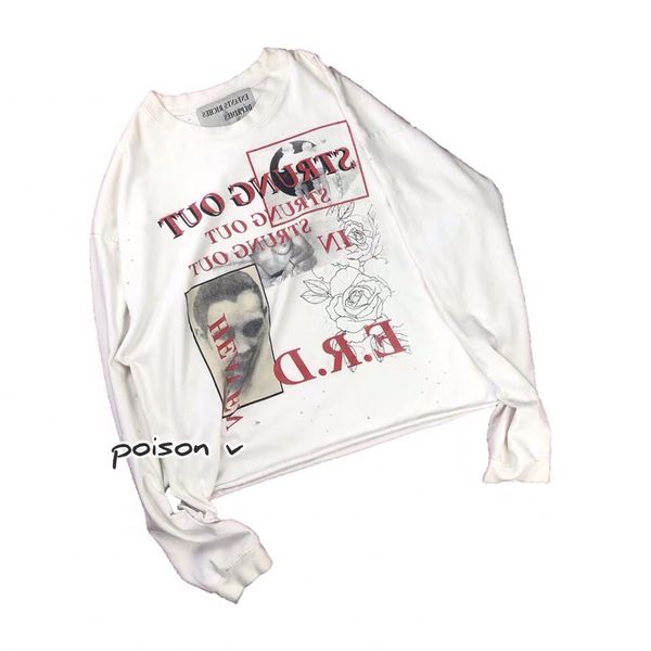 

2 colors mens designer hoodies poison vchildren rich deprimes erd high street fashion brand loose sweatshirt pullover sweater, Black