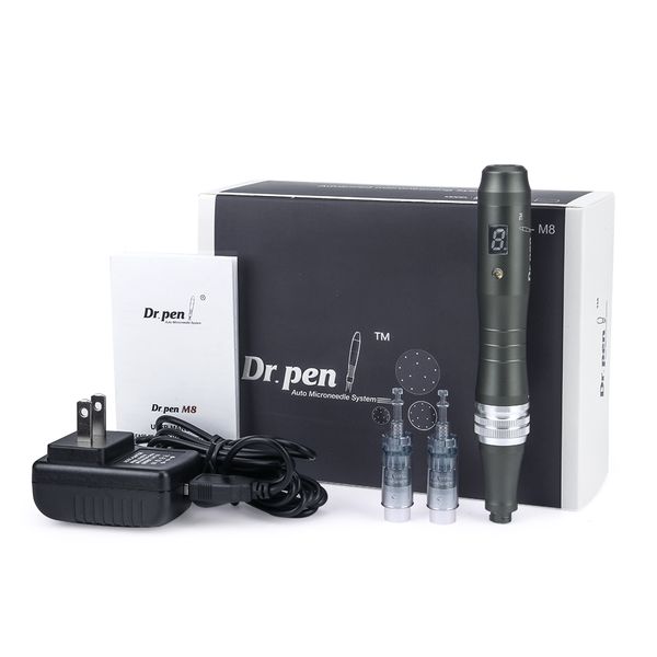 Dr.pen Ultima M8 Wireless Professional Derma Pen Kit elettrico per la cura della pelle Sistema di terapia con microaghi Cartucce a baionetta Macchina di bellezza