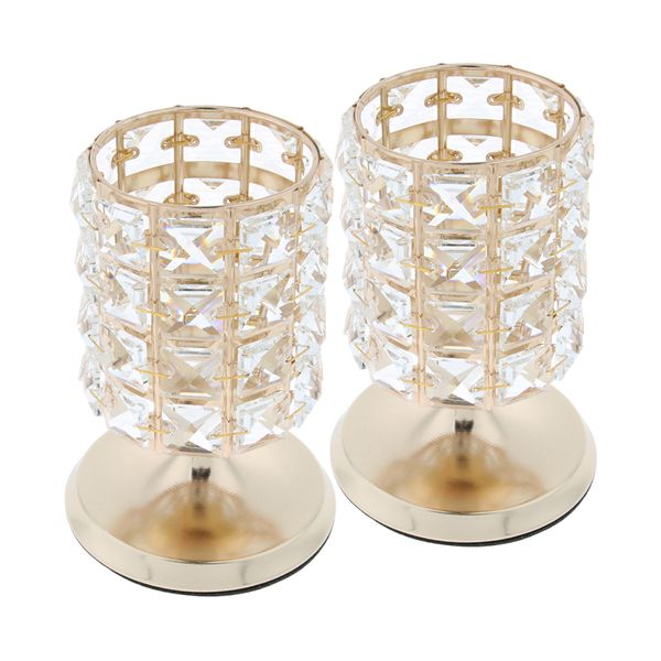 

2x bling crystal votive tealight candle wedding table centerpieces m