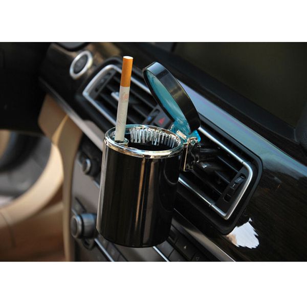

car ashtray portable home/office smokeless cigarette ashtray cup with led lights automotive supplies accessories ing