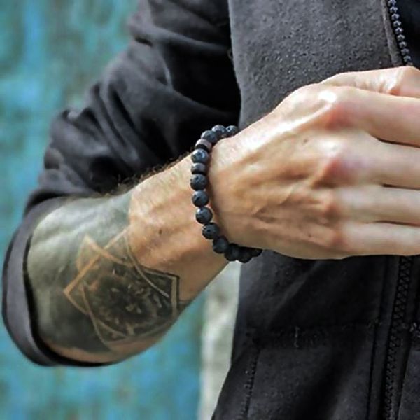 

stone bracelet/men/for women/natural/lava/yoga/bracelet homme luxury crown beads bracelets femme mens jewelry pulseras hombre, Golden;silver