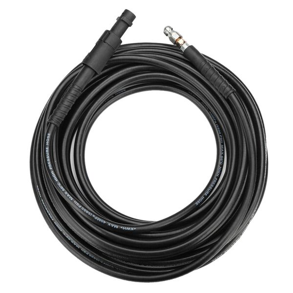 

15m 5800psi high pressure water cleaning hose pipe sewer kit for karcher