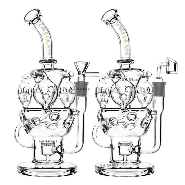 

Fab Яйцо Ресайклер BONG Rig Bongs кварцевых сосиска нефтяных вышек водопровода стеклянные трубы пьянящее DAB Курительные принадлежности кальяны