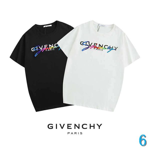 

fashion mens womens designer t shirts casual new arrival brand men & women luxury t shirt casual summer letter tees wholesale 6, White;black