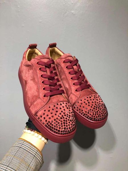 

mens designer shoes casual shoes fashion trend womens genuine leather sneaker solid colors dress shoes with box size 35-45 a7, Black