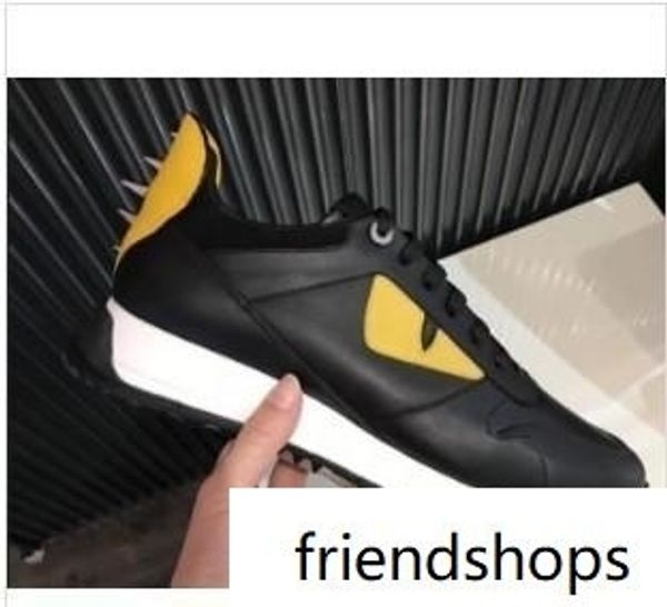 

little monsters eyes all cowhide stitching men s casual flat sneakers luxury brands come m1896017