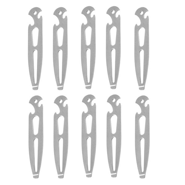 

10pcs universal 304 stainless steel shackle key with bottle opener 2924s