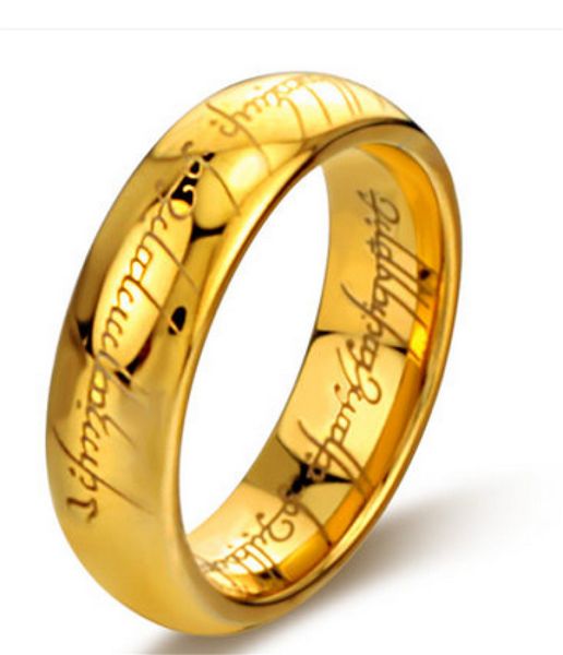 

18k tungsten steel men's rings, Silver