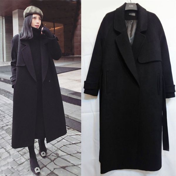 

yaapeet зимнего пальто зимы женщин пальто вскользь outwear шинель женской одежды пальто куртка ветровка черная, Black