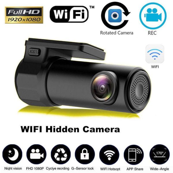 

170 degree hd mini 1080p wifi car dvr camera video recorder dash cam auto driving recorder night vision g-sensor wdr & hdr r20