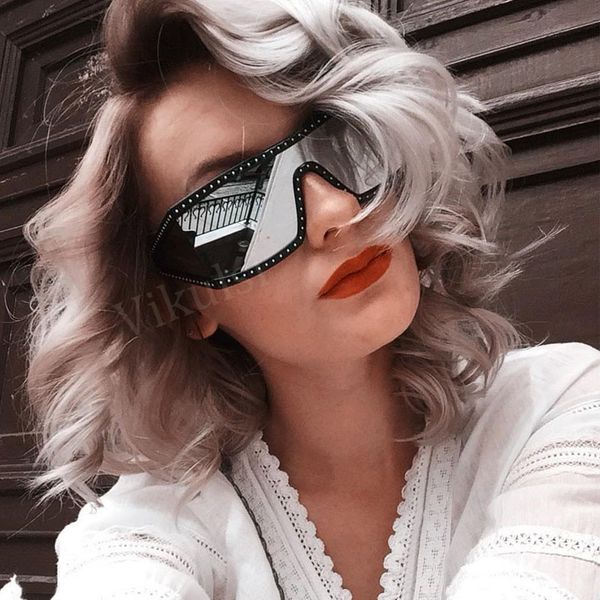 

square italy luxury sunglasses for women brand designer diamond coating sun glasses black silver shades fashion goggles, White;black