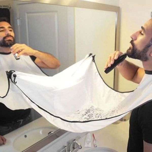 

1 pcs men's facial beard shaving haircut scarf apron hygienic cleaning convenient neat household cleaning products