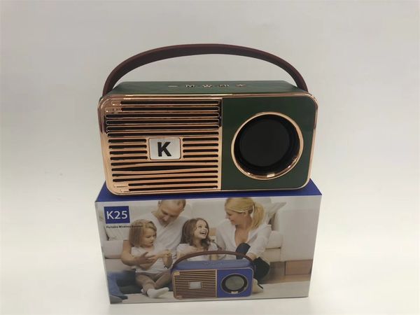 

hi-fi boxes retro convenient card compatible with radio wireless mini bluetooth speakers bluetooth 4.2 tf card/aux/fm gift dhl post