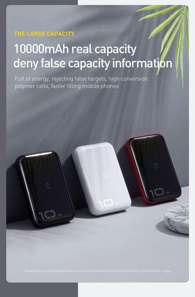 

2019 baseus 10000mah qi wireless charger power bank for iphone samsung huawei powerbank pd quick charge 3.0 portable external battery