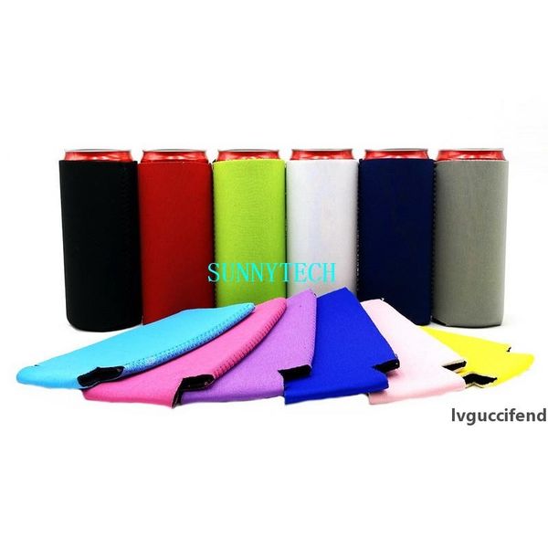 

blank neoprene slim beer can cooler tall stubby holder foldable stubby holders skinny beer cooler bags for 12oz slim energy drink & beer