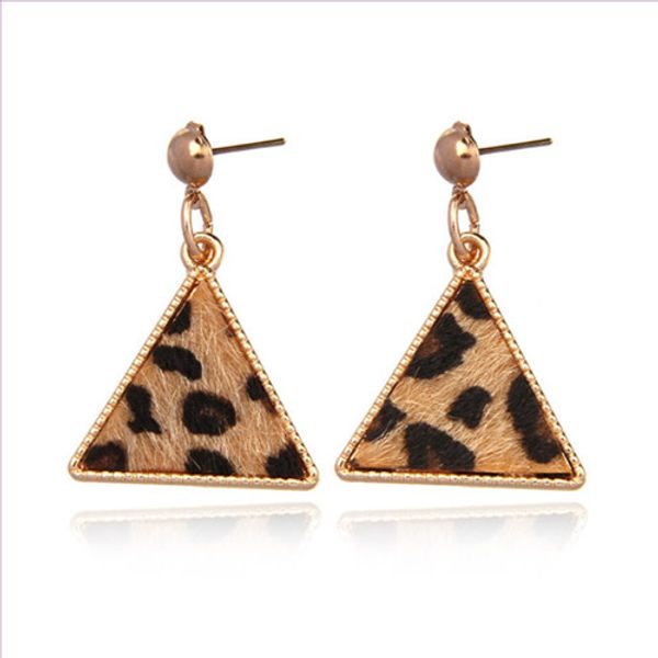 

оптовая 10 пар популярные позолоченные сплава треугольник формы серьги для женщин подарок, Golden;silver