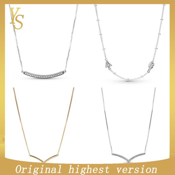 

ys100% sterling silver version original temperament woman smile series necklace collar trend elegant