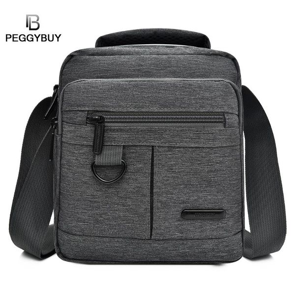 

men shoulder bag solid travel crossbody handbags male zipper waterproof oxford large capacity travel messenger bags