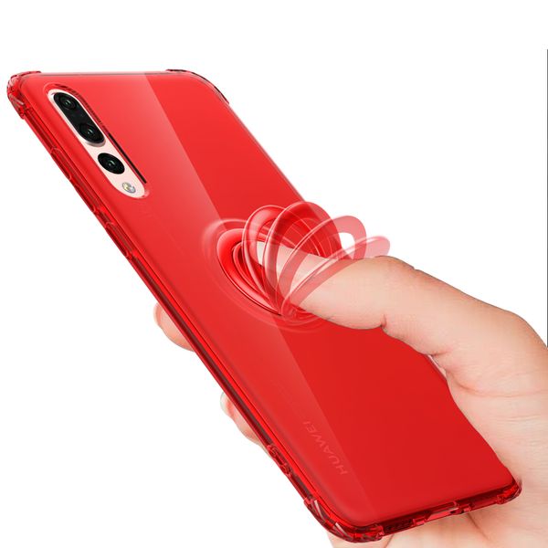 

Мягкий чехол из магнитной металлической подставки для Huawei P20 Pro P20 P30 Pro P30 Lite Nova 5 5i 4e