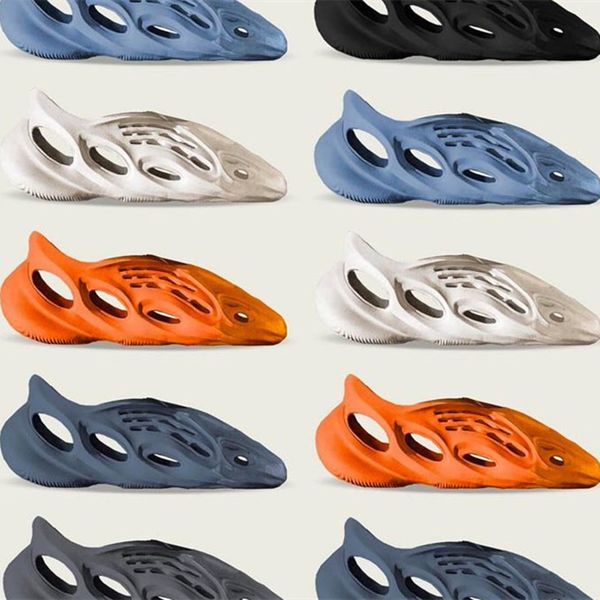 

2020 foam runner kanye west fashion men women white black orange grey sandals casual shoes size 36-44