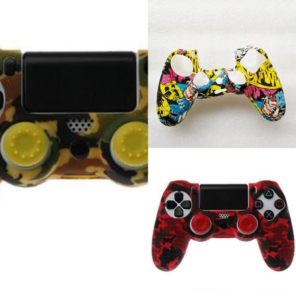 

xk70e 5 color soft cover rubber case silicone cover thicker half skin silicone for ps4 pro slim controller