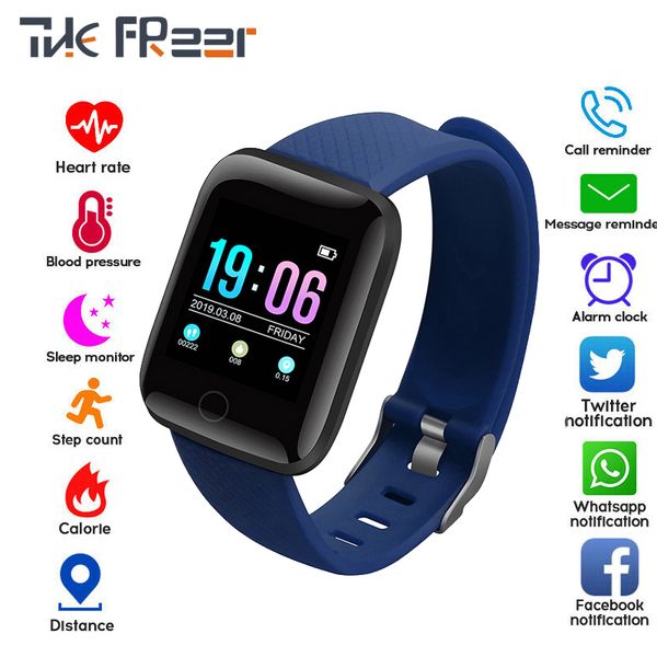 

new d13 smart watch for kids sport clock heart rate message push call reminder bluetooth fitness tracker, Slivery;brown