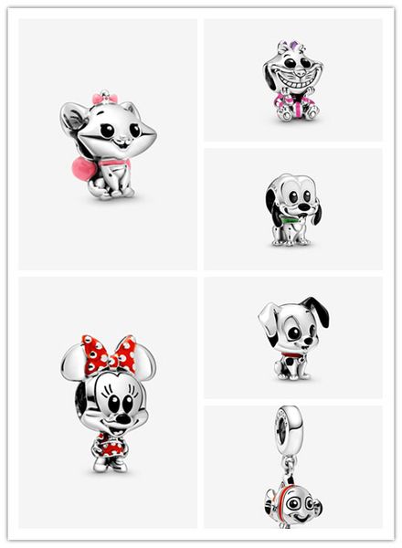

pandora s925 sterling zilveren miqi mini mouse pluto kat finding nemo dalmatiërs patch stitch enamel charm babies 798847 798844