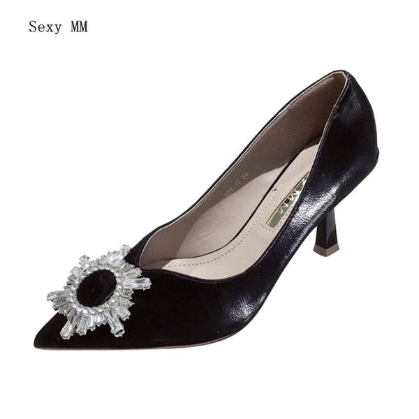 

high heels women pumps high heel shoes stiletto woman party wedding shoes kitten heels, Black