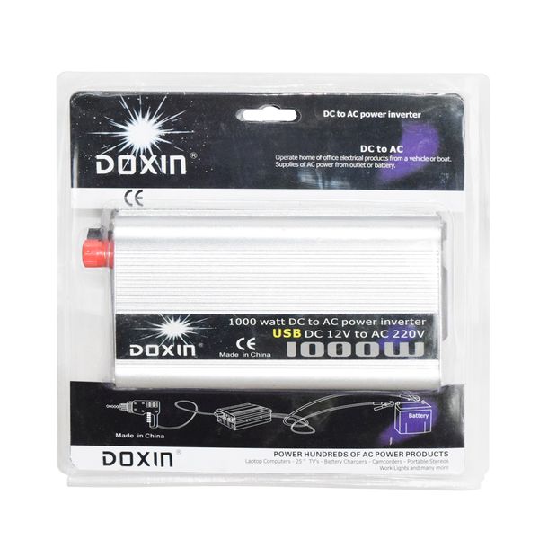 

usb 1000w вт dc 12v в ac 220v портативный автомобильный инвертор зарядное устройство конвертер адаптер постоянного тока 24в в переменное 110