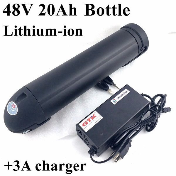 

black water kettle 48v 20ah бутылка для воды аккумулятор bbs02 bike battery с комплектом bms + 54.6v 3a зарядное устройство высокого качеств
