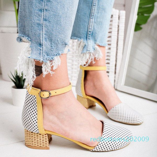 

vertvie women sandals wedge high heel sandals summer casual shoes buckle strap ladies shoes party platform r09, Black