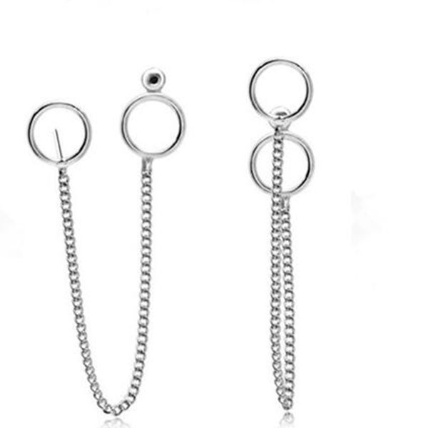 

stainless steel small hanging hoop earrings for women and men simple ear piercing huggie earrings bohemia bijoux brincos, Golden