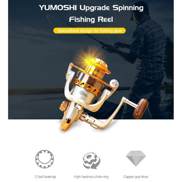 

new upgrated fishing reel ef500-9000 metal rocker reel fish wheel spinning wheel fly wheel outdoor