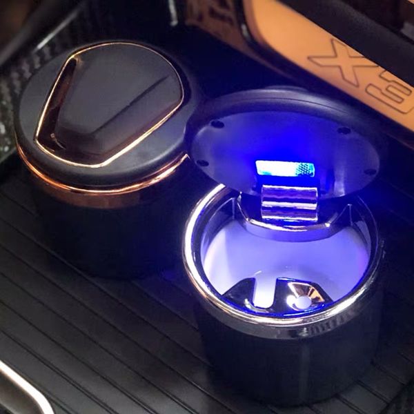 

2019 car ashtray led ceramic cigarette smoking car multi-function durable full