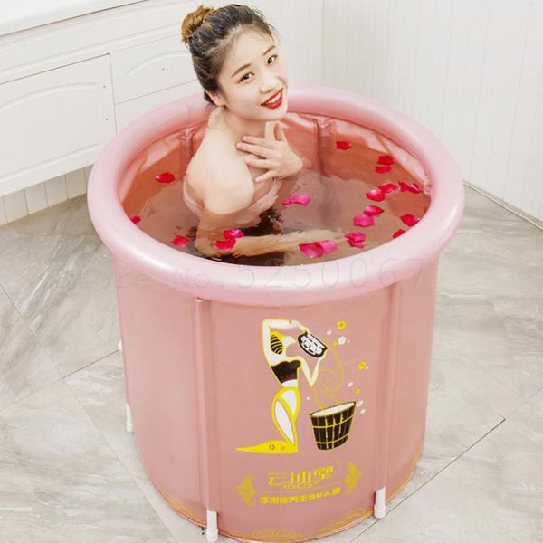 

heating fumigation sauna khan steam bath bucket folding bath bucket inflatable