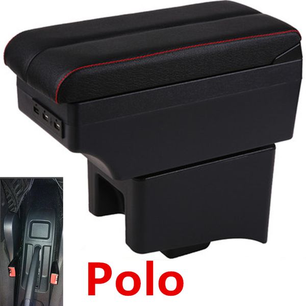 

car armrest case for vw polo armrest central store content storage box