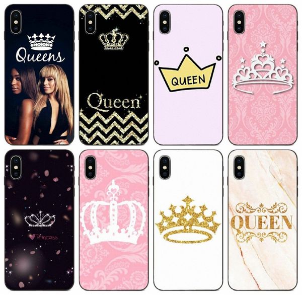 

tongtrade] princess crown queen skin case for iphone 8p 7p 6p 5p plus x xs 11 pro max galaxy s10 lite s10 5g huawei gx8 redmi note 3 case