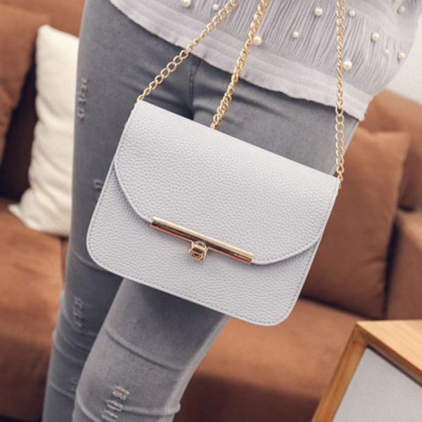 

shierlan korean version 2016 new solid mini woman bag big high-quality chain black shoulder bag wild trend banquet woman