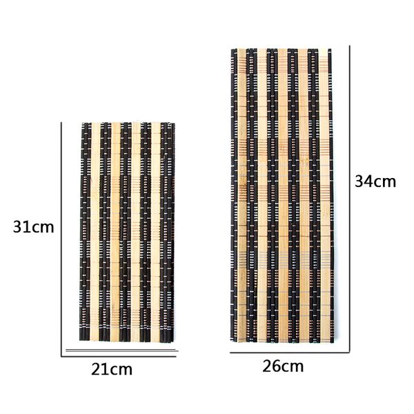 Teetassen-Unterlage, Bambus-Teepfannen, Geschirr, individuelle Tischsets, Untersetzer, Scheiben-Tischdecke, rutschfeste Pads, Kaffeetassen-Unterlage, S, M