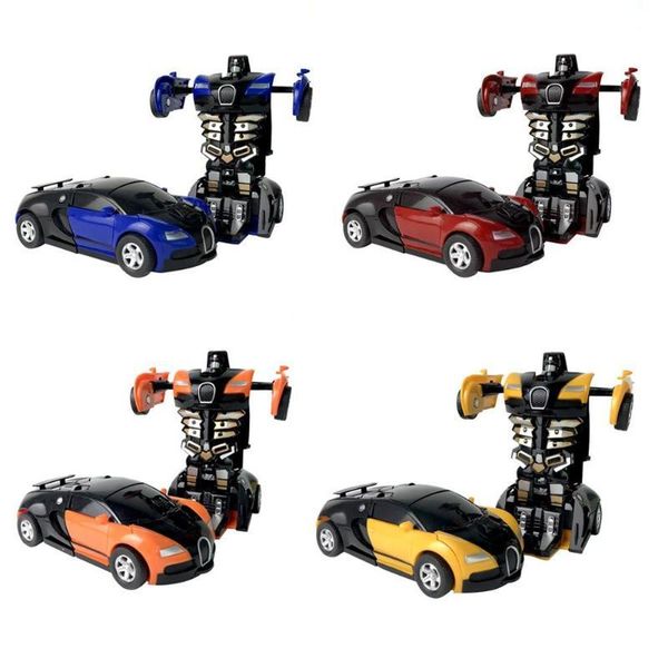 

portable small multiple model automatic transformation robots interaction decompression car collision deformation vehicles toy