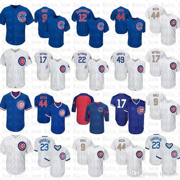 

cheap Chicago Jersey Cubs 44 Anthony Rizzo 17 Kris Bryant 9 Javier Baez 12 Kyle Schwarber 23 Ryne Sandberg Baseball Jerseys