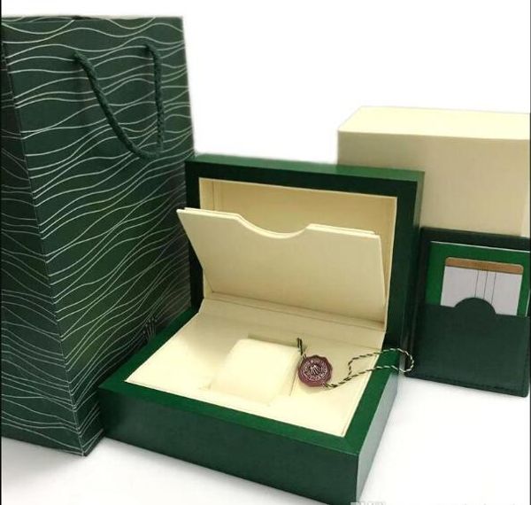 

super watch box green box papers mens gift watches boxes leather bag card 0.8kg for rolex watch box with bag, Black;blue