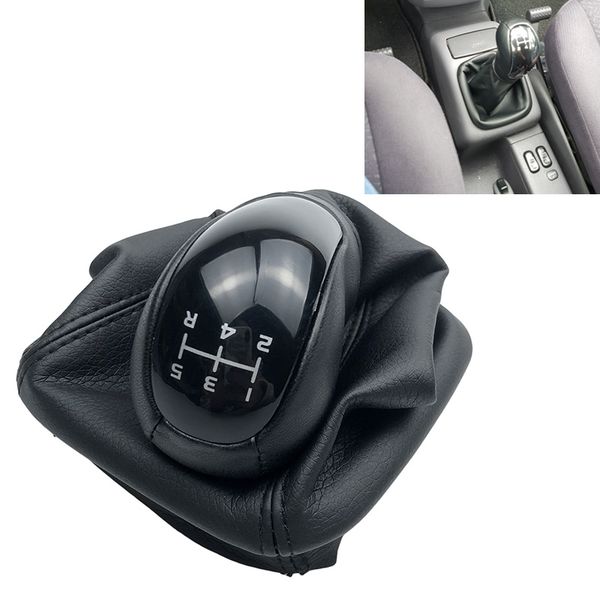 

5/6 скорость переключения передач крышка ручка рычага ручки gaiter загрузки чехол для w168 a class 1997-2004 car styling аксессуары